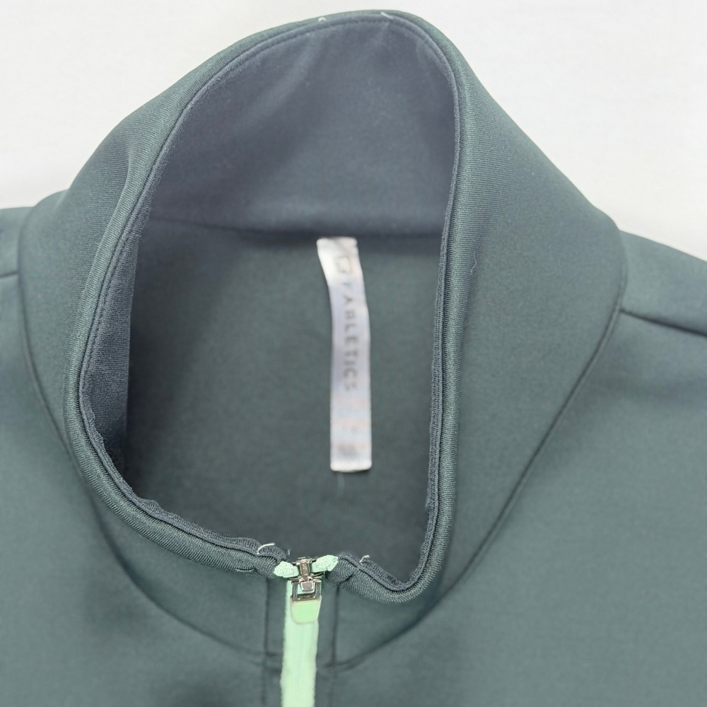 Fabletics Cleo Full Zip Athletic Jacket Green Bla… - image 5